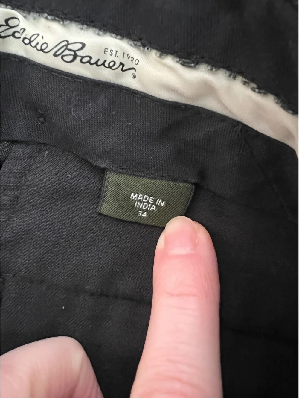 Eddie Bauer Wrinkle Resistant Classic Fit Dress Pants Gray Men’s 34x31